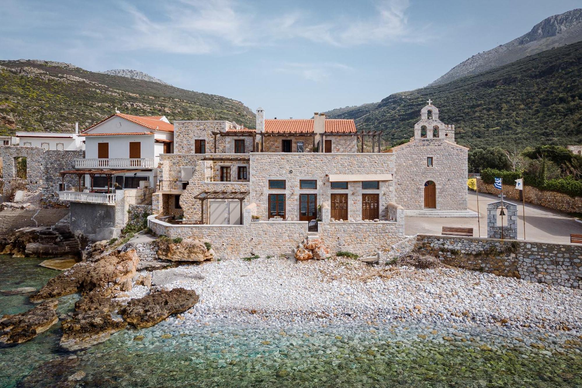 Aura Seafront Villa Néon Oítilon Exterior foto